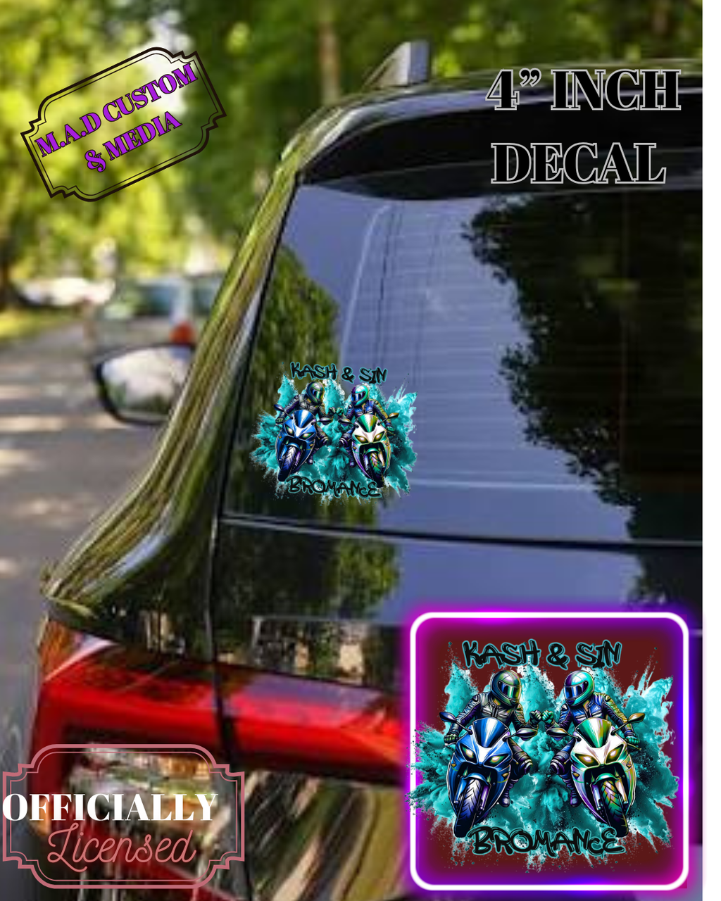 OFFICIALLY LICENSED SHANTEL TESSIER CAR DECALS (Copy)