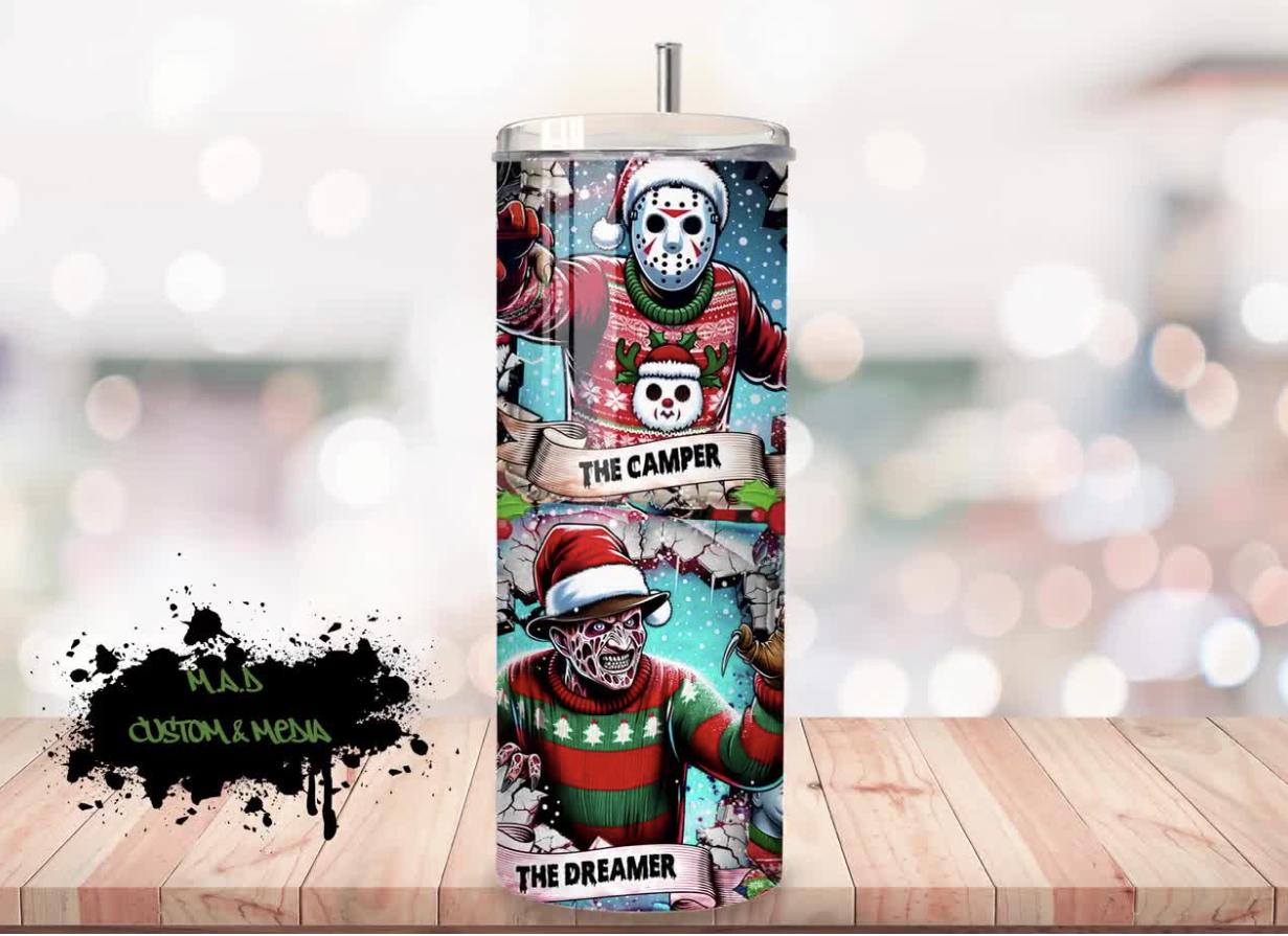 HORROR CHRISTMAS TUMBLER