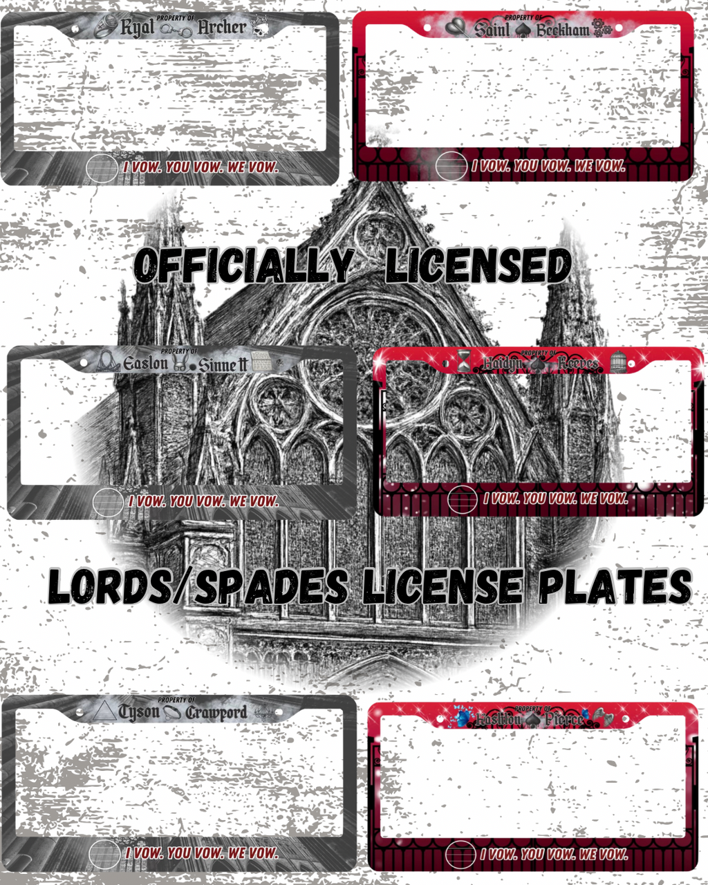 LORDS & SPADES LICENSE PLATES