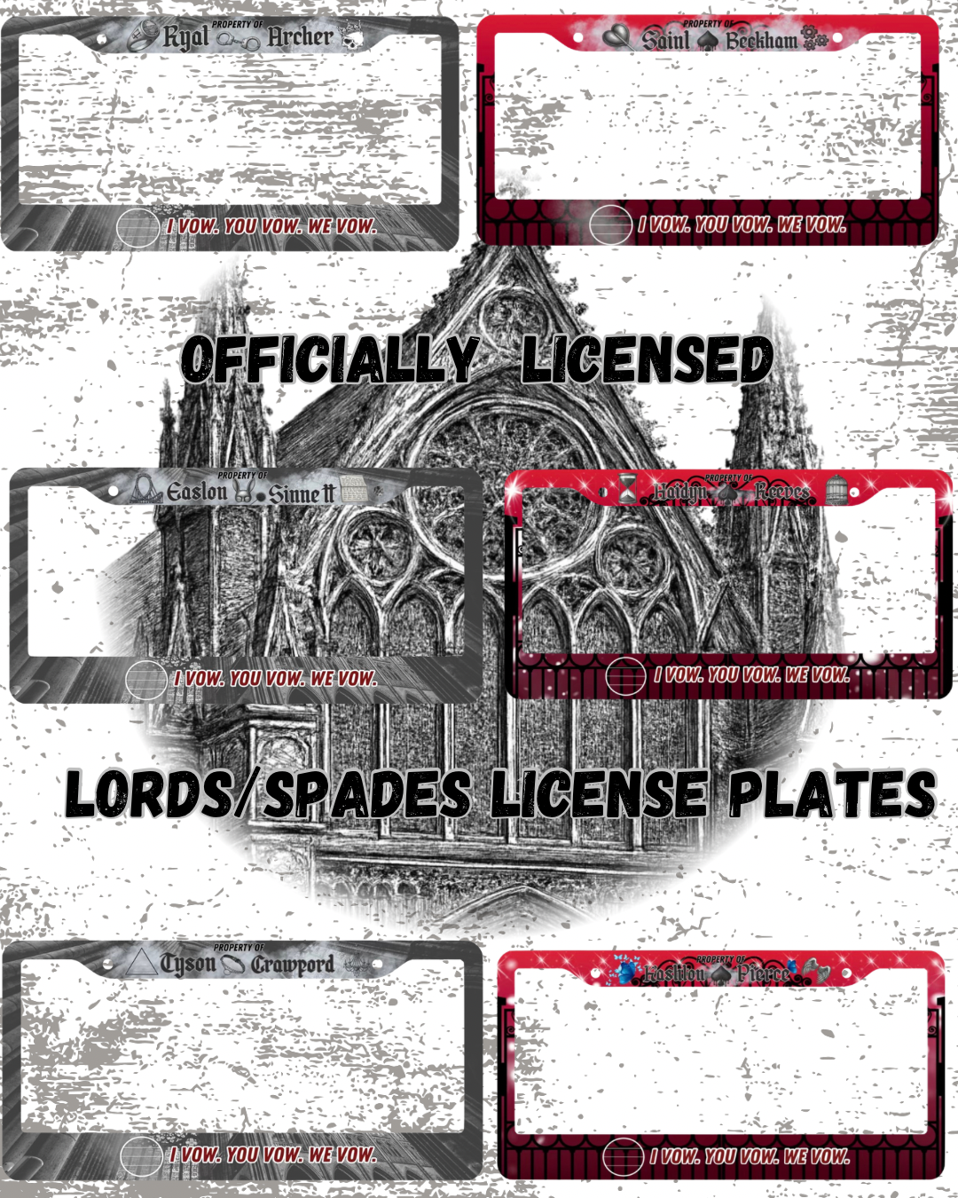 LORDS & SPADES LICENSE PLATES