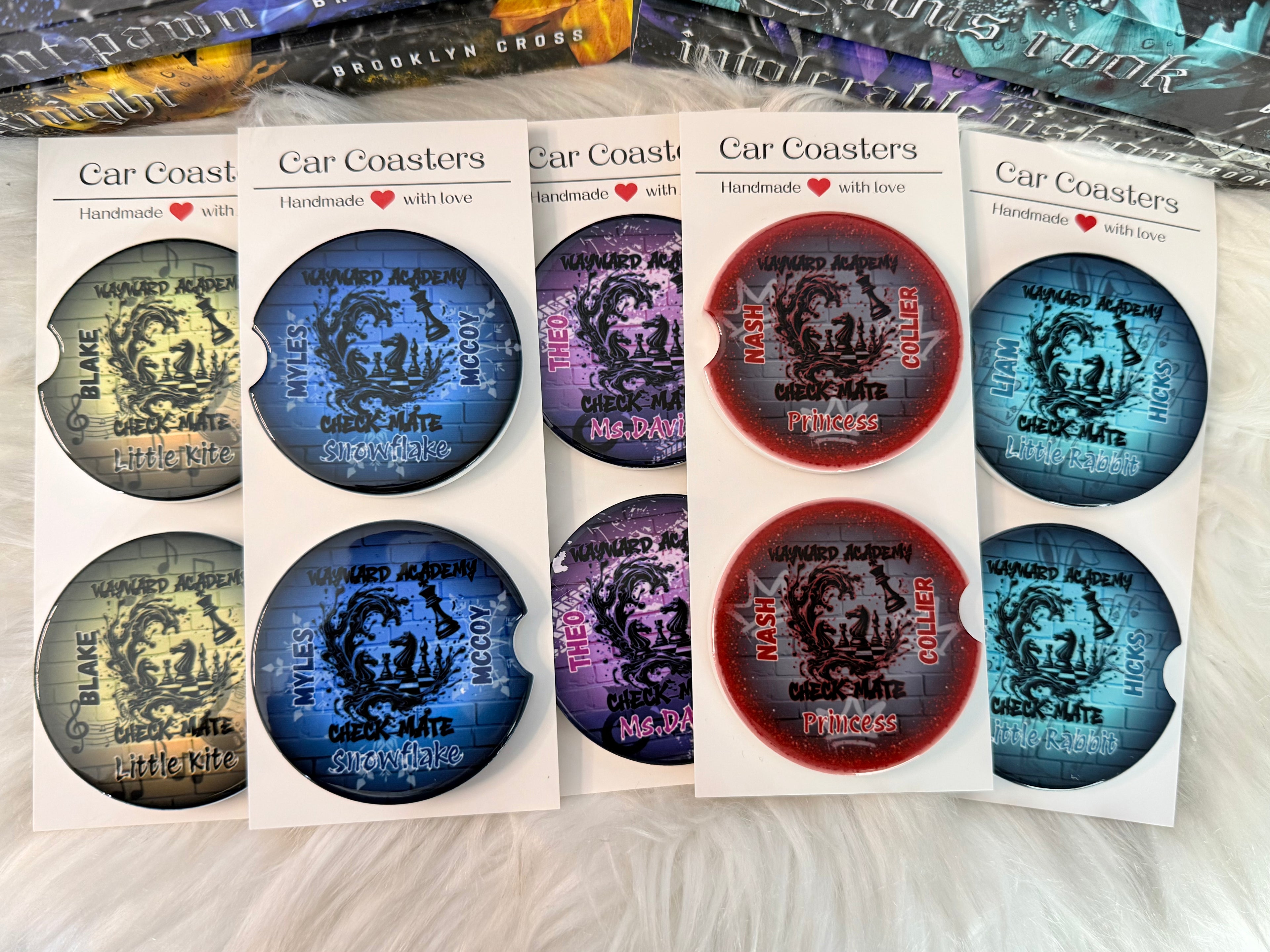 WAYWARD ACADEMY CAR COASTERS