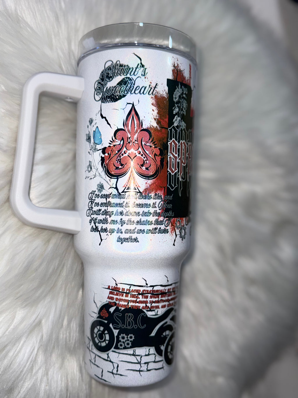 OFFICIALLY LICENSED 40OZ SHIMMER SPADE BROTHERS TUMBLER (Copy)