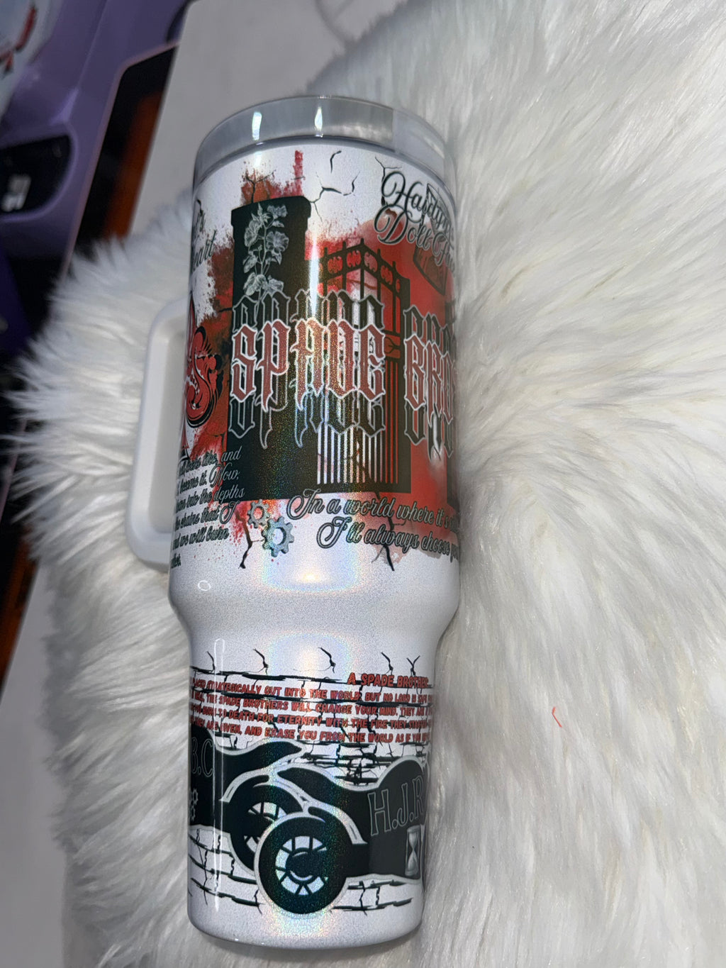 OFFICIALLY LICENSED 40OZ SHIMMER SPADE BROTHERS TUMBLER (Copy)