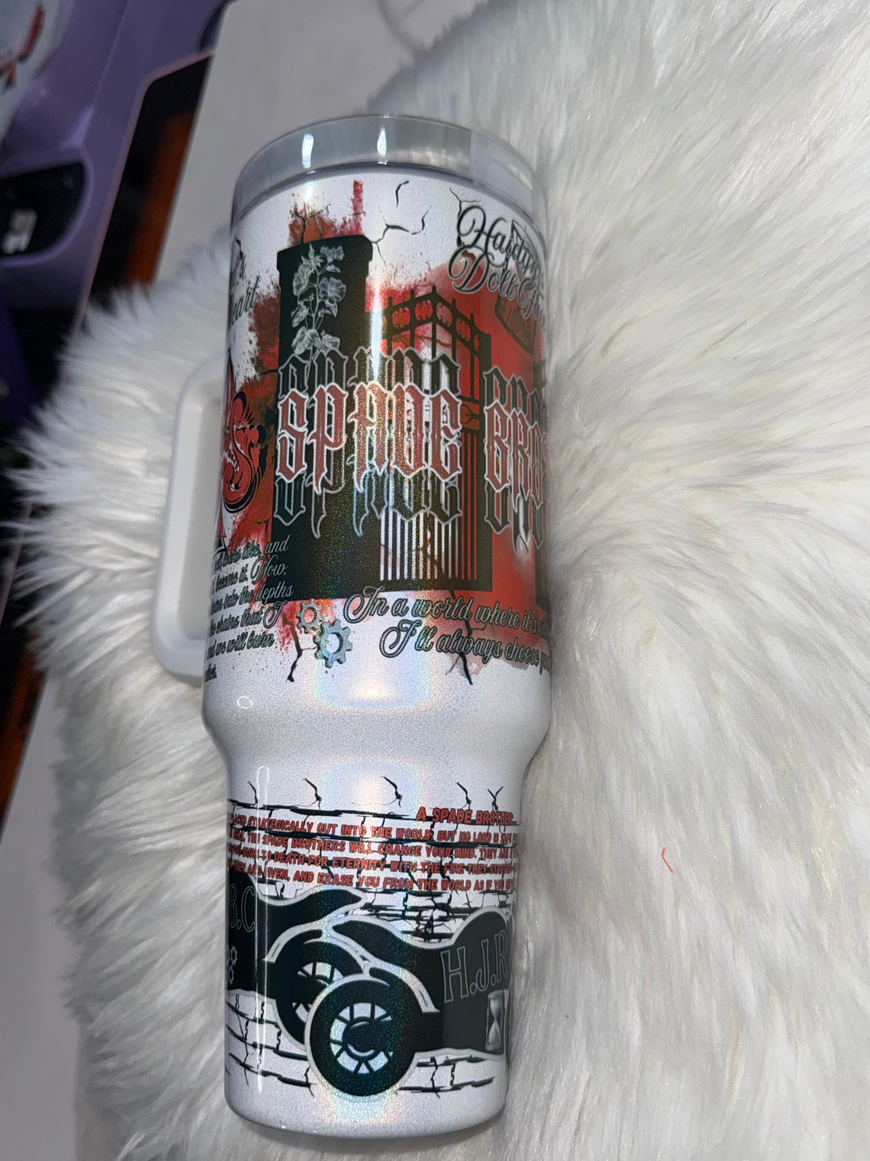 OFFICIALLY LICENSED 40OZ SHIMMER SPADE BROTHERS TUMBLER (Copy)