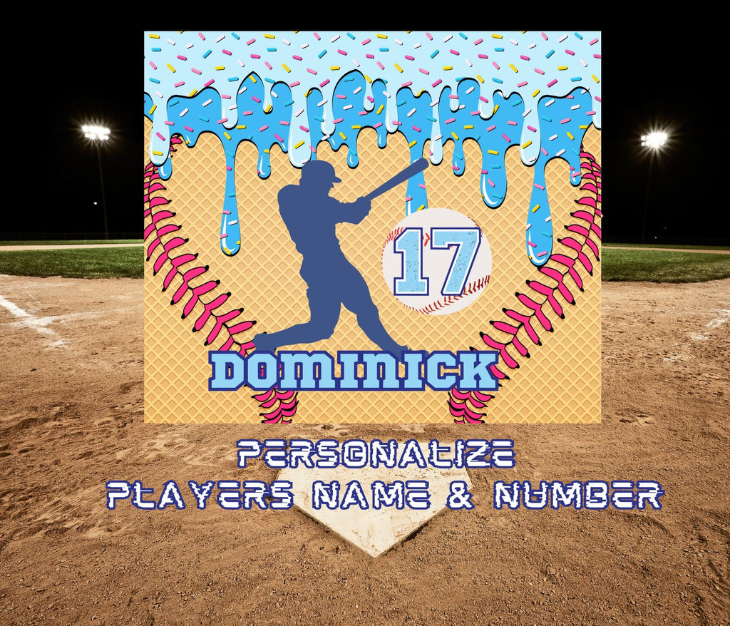 Personalize Baseball Drip Tumbler