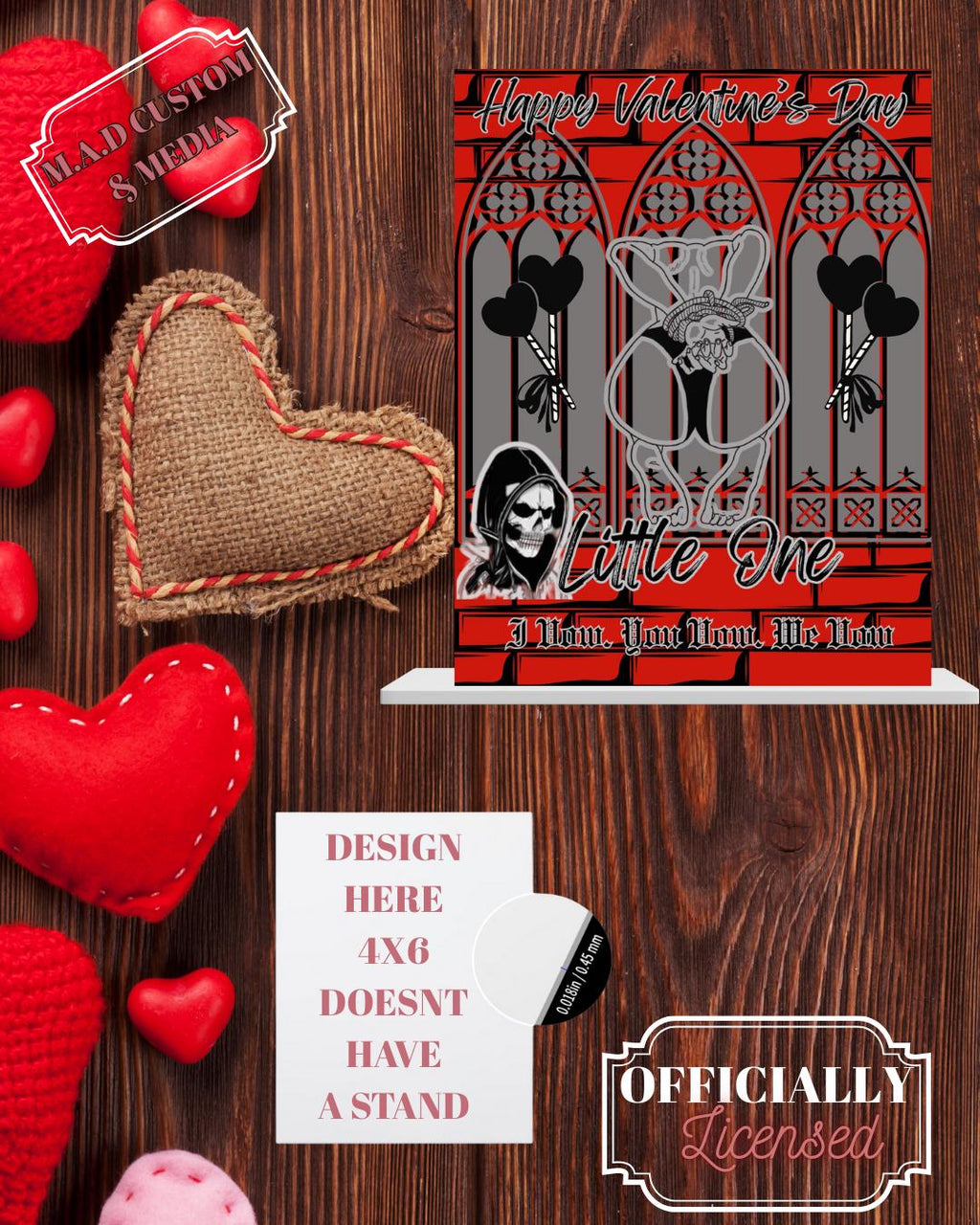 Officially Licensed Metal Valentines Bookshelf Decor Lords & Spades (Copy)